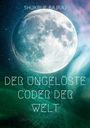 Text: "SHUKRIJE BAJRAJ, DER UNGELÖSTE CODER DER WELT". Ein großer Vollmond vor einem Sternenhimmel mit grünen und blauen Nebeln.