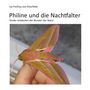 "Philine und die Nachtfalter. Kinder entdecken die Wunder der Natur." Großaufnahmeeines bunt gemusterten Nachtfalters auf einer Hand.