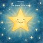 Text: "Timo Franz The brave little star". Illustration eines lächelnden gelben Sterns vor einem dunkelblauen Himmel mit kleinen Sternen.