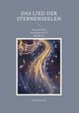 „Das Lied der Sternenseelen: Eine poetische Mythologie der 27 Nakshatras“ von Joachim Nusch. Illustration mit Sternen und Noten.