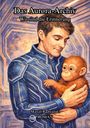 "Das Aurora-Archiv: Wir sind die Erinnerung" von Marcel Radwanski. Illustration zeigt Mann in blauem Anzug mit Orang-Utan.