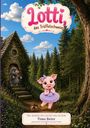 „Lotti, das Trüffelschwein“ steht oben. Darunter: „Über Abschied, Mut und die Liebe, die bleibt“ von Timo Beier. Eine Illustration zeigt ein fröhliches, rosa Schweinchen in einem lila Kleidchen neben einem Wald.