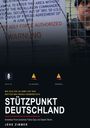 WARNUNG Sperrgebiet. Buchcover: "STÜTZPUNKT DEUTSCHLAND" von Jens Zimmer. Hintergrund: Soldat hinter Stacheldraht.