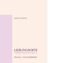 „ANETTE SCHUDY“, „LIEBLINGSORTE“, „TRAUM- & FANTASIEREISEN“ in lila auf hellem Hintergrund. Minimalistisches Design.