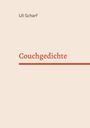 Oberer Text: "Uli Scharf". Mittig: "Couchgedichte" unterstrichen. Schlichtes, minimalistisches Design auf beigem Hintergrund.