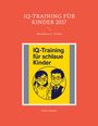 "IQ-TRAINING FÜR KINDER 2027", Altersklasse 8–12 Jahre. Illustration: Zwei Kinder mit Brillen und erhobenem Finger.