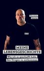 Texte: "Thorsten Gehrke", "069", "MEINE LEBENSGESCHICHTE", "Wie ich es geschafft habe, den Drogen zu entkommen". Tätowierter Mann.