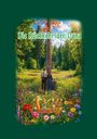 "Die Rückkehr der Dana" steht oben in weißer Schrift. Drei Personen stehen in einer Wiese voller bunter Blumen vor einem Baum.