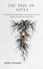 „THE TREE OF SOULS“ – Text über schwarzem, verwurzeltem Baum auf grauem Hintergrund; darunter „Markus D. Kraeuchi“.