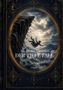 "Die Mandor-Chroniken: Der tiefe Fall", Roman von Corina Appel. Illustration eines Menschen, der von einer Klippe stürzt.