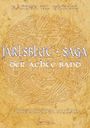 Text: "Rainer W. Grimm, Jarlsblut-Saga, Der achte Band, Historischer Roman." Hintergrund: Nordisches Knotenmuster.