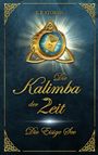 Text: "C.F. Storms, Die Kalimba der Zeit, Die Eisige See." Im Zentrum ein Logo mit einem goldenen Drachen.