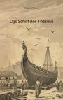 „Das Schiff des Theseus“ von Benjamin Renner. Illustration eines antiken Schiffs im Hafen mit alten Gebäuden und Menschen.