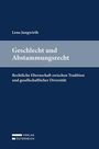 Titel: "Geschlecht und Abstammungsrecht". Autor: Lena Jungwirth. Thema: Rechtliche Elternschaft und gesellschaftliche Diversität. Logo: Verlag Österreich.