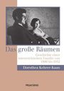 "Das große Räumen", Geschichte einer österreichischen Familie von 1800 bis 1952, Autorin: Dorothea Kehrer-Kaan. Schwarz-Weiß-Foto einer Frau und eines Mannes, die nebeneinandersitzen.