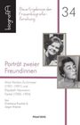 „Neue Ergebnisse der Frauenbiografieforschung. Porträt zweier Freundinnen.“ Zwei schwarz-weiße Porträtfotos von Frauen.