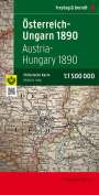 : Österreich-Ungarn 1890, 1:1,5 Mio., Historische Karte, KRT