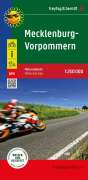 : Mecklenburg-Vorpommern, Motorradkarte 1:250.000, freytag & berndt, KRT
