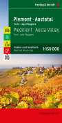 : Piemont - Aostatal, Straßen- und Freizeitkarte 1:150.000, freytag & berndt, Div.