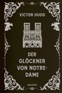 "Victor Hugo, Der Glöckner von Notre-Dame" steht in großen Buchstaben. Darunter ein detailliertes Notre-Dame-Gebäude.