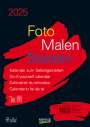 : Foto-Malen-Basteln Bastelkalender A4 schwarz 2025, KAL