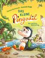 „Das kleine Pingodil – Der verflixte Wechseltag“. Ein illustriertes Tier steht selbstbewusst an einem Fluss.