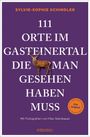 Covertext: 111 Orte im Gasteinertal die man gesehen haben muss. Illustration eines Hirsches auf lila Hintergrund.