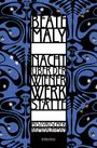 "Beate Maly, Nacht über der Wiener Werkstätte, Historischer Kriminalroman, emons:". Blaue, künstlerische Illustrationen mit Sternen.