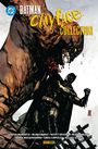 "Batman Clayface Collection" oben. Illustration: Batman kämpft gegen große, monströse Kreatur.