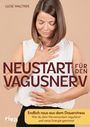 „NEUSTART FÜR DEN VAGUSNERV“. Eine Frau mit geschlossenen Augen und einer Hand auf der Brust.