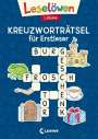 : Leselöwen Kreuzworträtsel für Erstleser - 1. Klasse (Marineblau), Buch