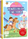 : Ausmalen to go: Prinzessinnen und Pferde - mit 400 Glanz-Stickern, Buch