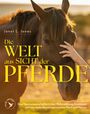 "Die Welt aus Sicht der Pferde" von Janet L. Jones. Im Hintergrund ein Pferd und eine streichelnde Hand.