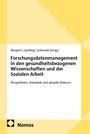 Titel: Forschungsdatenmanagement in den gesundheitsbezogenen Wissenschaften und der Sozialen Arbeit. Unten gelbes Logo.