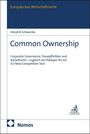 Text: "Europäisches Wirtschaftsrecht", "Hendrik Schwenke", "Common Ownership", Verlag "Nomos", "C.H.BECK". Weiß-blaues Buchcover.