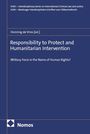 Cover mit den Texten: "Responsibility to Protect and Humanitarian Intervention", "Military Force in the Name of Human Rights?" Geometrisches Logo.