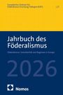 "Jahrbuch des Föderalismus 2026" mit blauem und gelbem Hintergrund. Oben steht "Europäisches Zentrum für Föderalismus-Forschung".