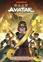 „Avatar - Der Herr der Elemente: Die Kyoshi Kriegerinnen“. Illustration mit Kriegerinnen in Rüstung und Fächer.