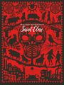 Text: "Serge Lehman & Frederik Peeters, Saint-Elme." Eine rote Illustration zeigt Tiere, Menschen, Waffen und Fabriken in Silhouetten.