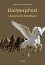 Text: "Annette von Boetticher, Dichterpferd, Literarische Streifzüge, OLMS". Ein geflügeltes Pferd führt eine Herde an.