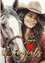Monsoon Publishing: We love Cowgirls Coloring Book for Adults, Buch