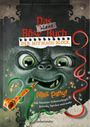"Das kleine Böse Buch", "Alles Party! Mit Monster-Schnitzeljagd, Rätseln, Spielen und mehr". Fröhliches Monster mit Partydeko.