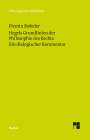Pirmin Stekeler: Hegels Grundlinien der Philosophie des Rechts. Ein dialogischer Kommentar, Buch