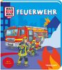 Text: "WAS IST WAS Mini FEUERWEHR", "Ab 3 Jahren"

Eine Illustration zeigt Feuerwehrleute und ein rotes Feuerwehrauto bei einem Brand.