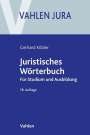 Gerhard Köbler: Juristisches Wörterbuch, Buch