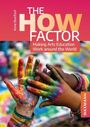 "The HOW Factor: Making Arts Education Work around the World." Zwei bunte, mit Farbe bedeckte Hände berühren sich.