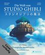 "Die Welt von Studio Ghibli", 23 Filme, 23 Meisterwerke. Illustration einer schwebenden Insel mit Vegetation.
