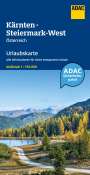 : ADAC Urlaubskarte Österreich 04 Kärnten, Steiermark-West 1:150.000, Div.