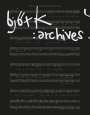 : Björk. Archives, Buch