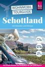 "Reise Know-How", "Wohnmobil Tourguide", "Schottland", "mit Hebriden und Orkneys". Wohnmobil vor einer Burg-Landschaft.